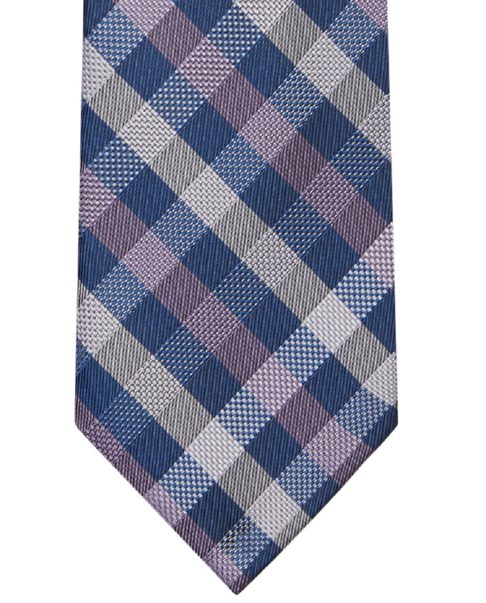 Michael Kors Men's Plaid Tie Purple Size Regular