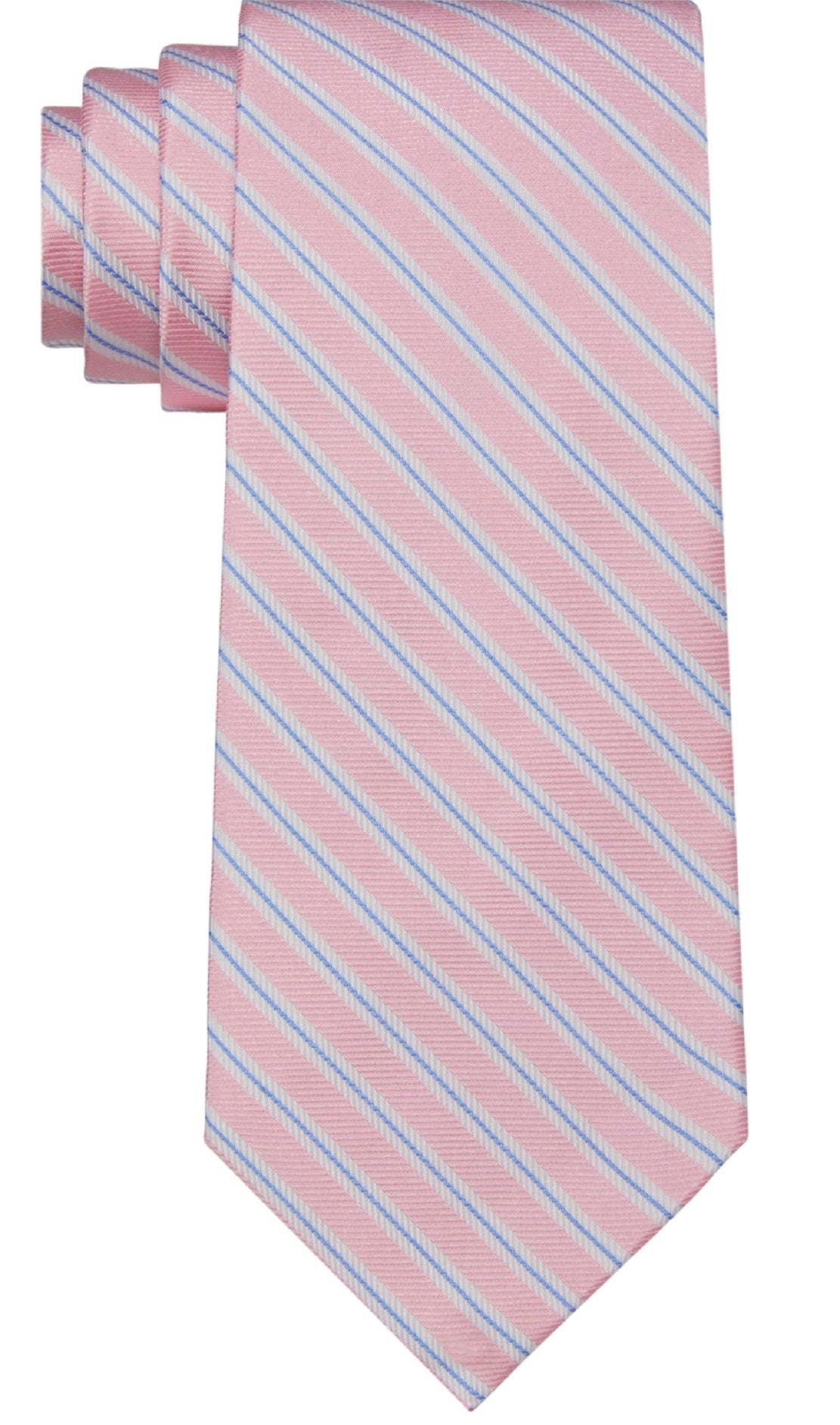 Tommy Hilfiger Men's Bristol Stripe Tie Pink Size Regular