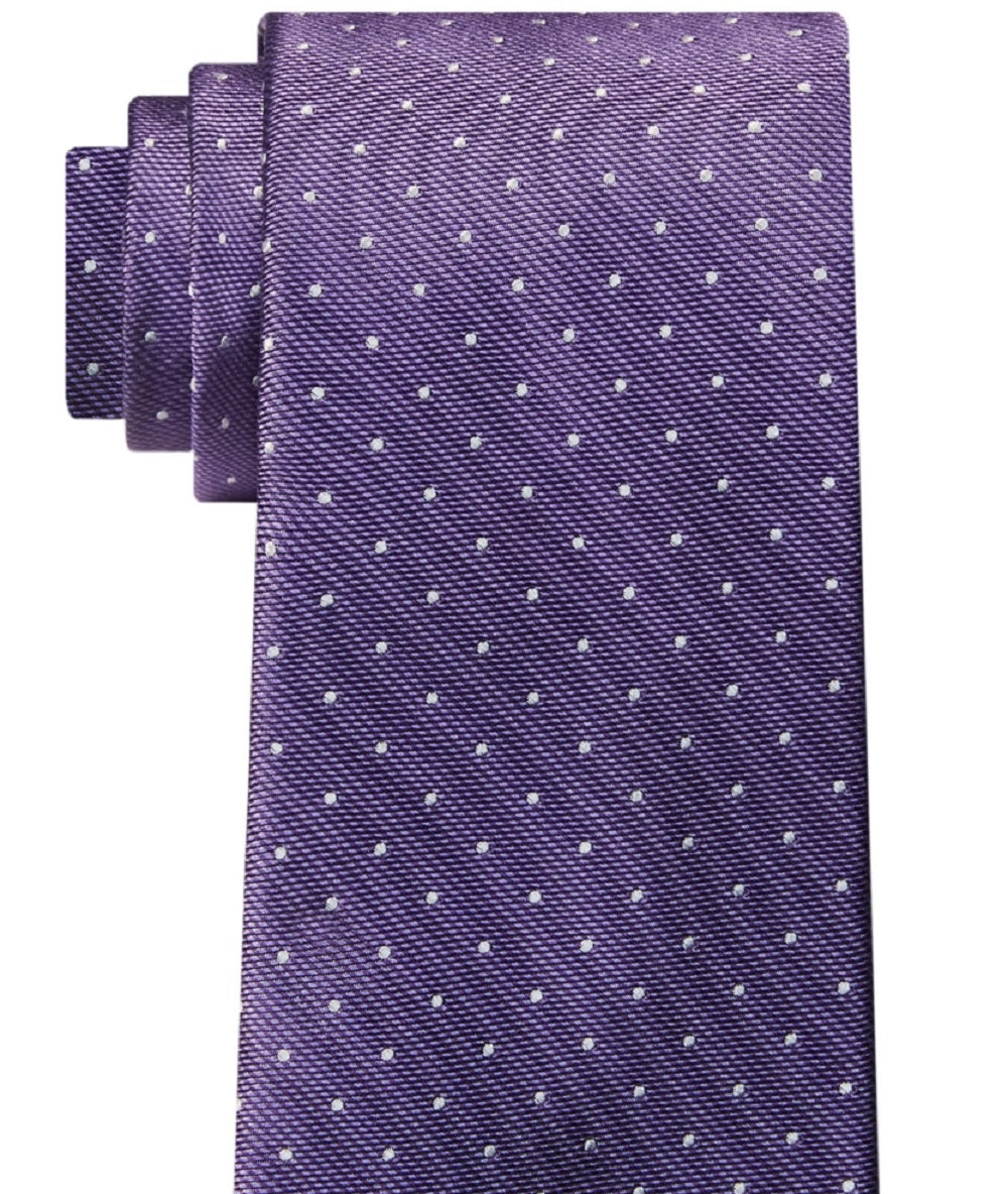 Michael Kors Men's Classic Dot Tie Purple Size Regular
