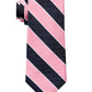 Tommy Hilfiger Men's Classic Textured Bar Stripe Tie Pink Size Regular