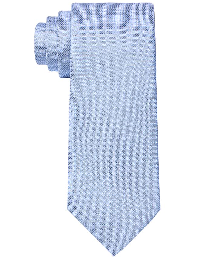 Calvin Klein Men's Slim Micro Diamond Tie Blue Size Regular