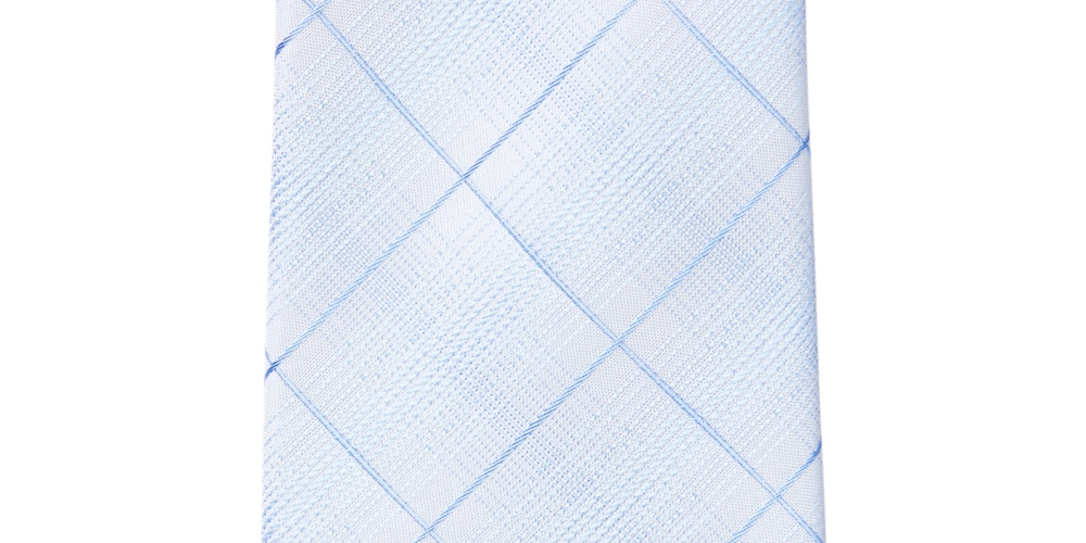 Calvin Klein Men's Shield Slim Geo Tie Blue Size One Size