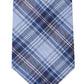 Calvin Klein Men's Slim Plaid Tie Blue Size Regular
