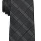 Calvin Klein Men's Line Grid Tie Gray Size Regular