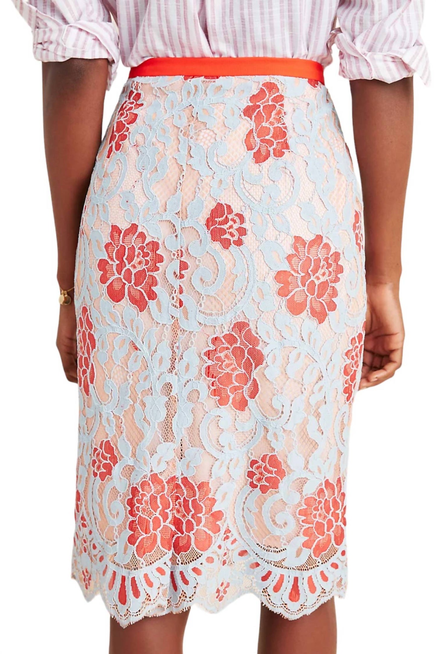 Eva Franco - Pencil-Style Floral Skirt