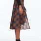 3.1 Phillip Lim - DRAPED MIDI SKIRT WITH ORGANZA COMBO