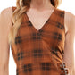 Planet Gold Juniors' Faux-Wrap Side-Buckle Dress Brown Size Small