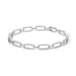 14K White Gold 1.00 Cttw Paperclip Link Bracelet