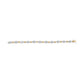 10k Two-Toned Gold 2.00 Cttw Channel Set Baguette-Diamond Weave and  "X" Spiral Link Bracelet (H-I Color, I1-I2 Clarity) - 7"