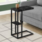 Accent Table, C-Shaped, Marble Look Contemporary & Modern Convenient Design