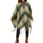 Charter Club Women's Supersoft Brushed Fringed Top -Green One size