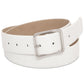 INC International Concepts Women's Croc Embossed Panel Belt White Size X-Large