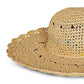 BCBGMAXAZRIA Women's Scalloped Edge Sun Hat Brown Size Regular