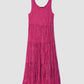 Eileen Fisher - Crushed Silk Tiered Dress