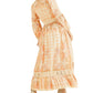 GUESS Women's Long Sleeve Laurel Maxi Dress Brown Size Small