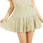 GUESS Women's Cotton Button Front Eyelet Tank Top Green Size Medium