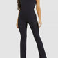GUESS Women's Kick Flare Jumpsuit Blue Size 24X32
