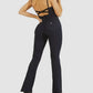 GUESS Women's Kick Flare Jumpsuit Blue Size 24X32