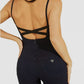 GUESS Women's Kick Flare Jumpsuit Blue Size 24X32