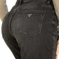 GUESS Women's High Rise Mom Jeans Black Size 29X27
