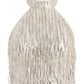 GUESS Women's Sequin Fringe Halter Crop Top Gold Size L