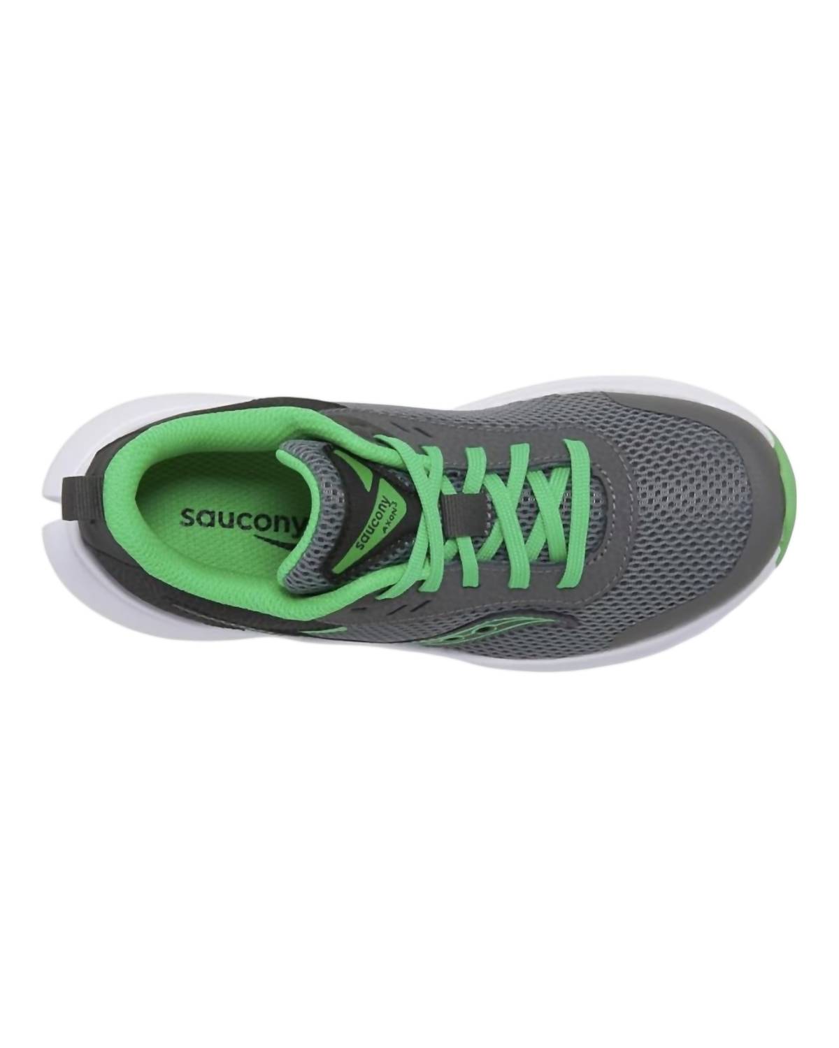 Saucony - लड़के के एक्सन 3 स्नीकर्स
