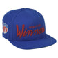 RWTW Logo Roll With The Winner New York Blue Burgundy Snapback Hat Cap Wining NY
