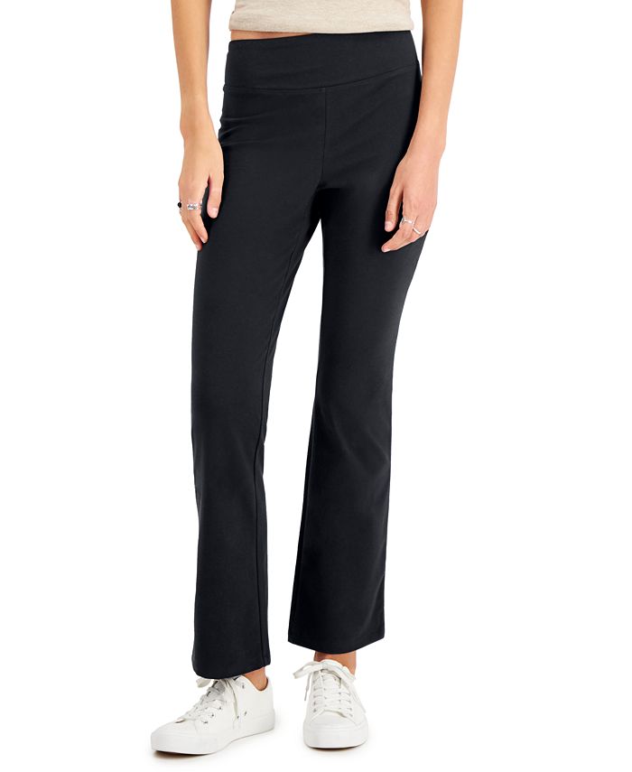 Style & Co Women's Yoga Bootcut Leggings Black Size Petite Large