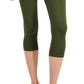ID Ideology Women's Compression High Rise Side Pocket Cropped Leggings Green Size Small