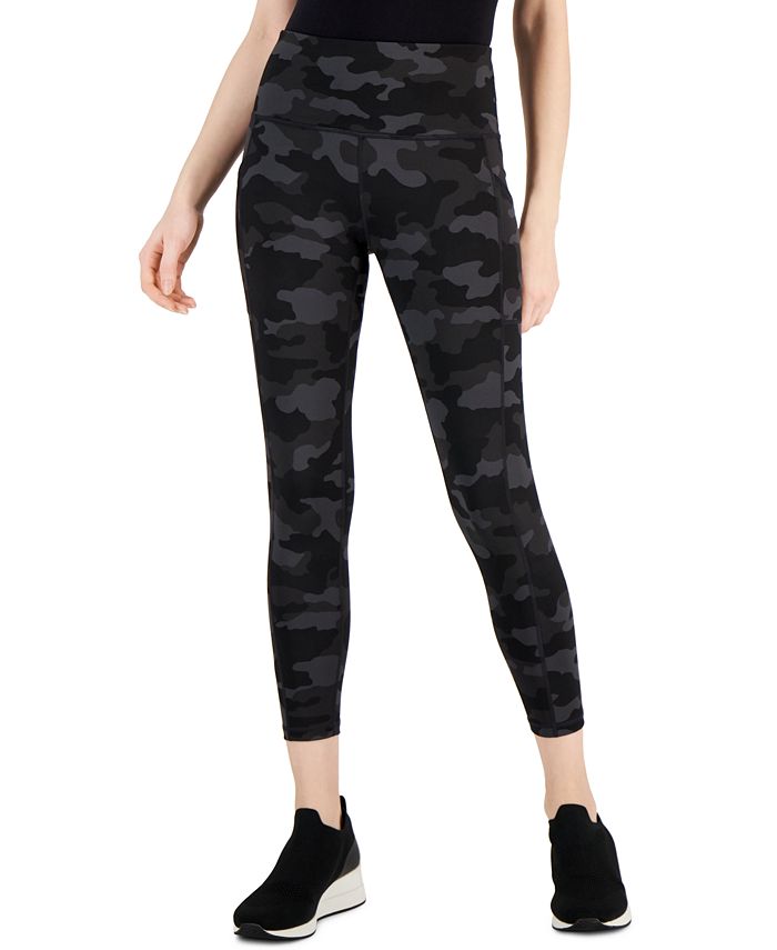 ID Ideology Women's Compression Active 7/8 Ankle Leggings Black Size Large