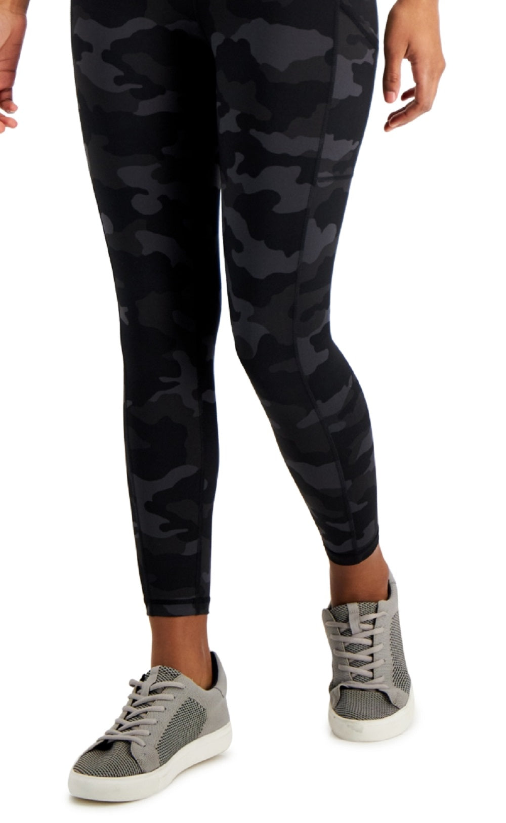ID Ideology Women's Compression Active 7/8 Ankle Leggings Black