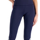 ID Ideology Women's Compression Colorblocked Side Pocket 7/8 Leggings Blue Size Large