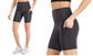 ID Ideology Women's Compression 7 Bike Shorts Black Size Small