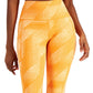 ID Ideology Women's Compression Side Pocket Cropped Leggings Orange Size X-Small