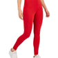 ID Ideology Women's Compression High Waist Side Pocket 7/8 Length Leggings Red
