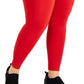 ID Ideology Women's Compression High Waist Side Pocket 7/8 Length Leggings Red