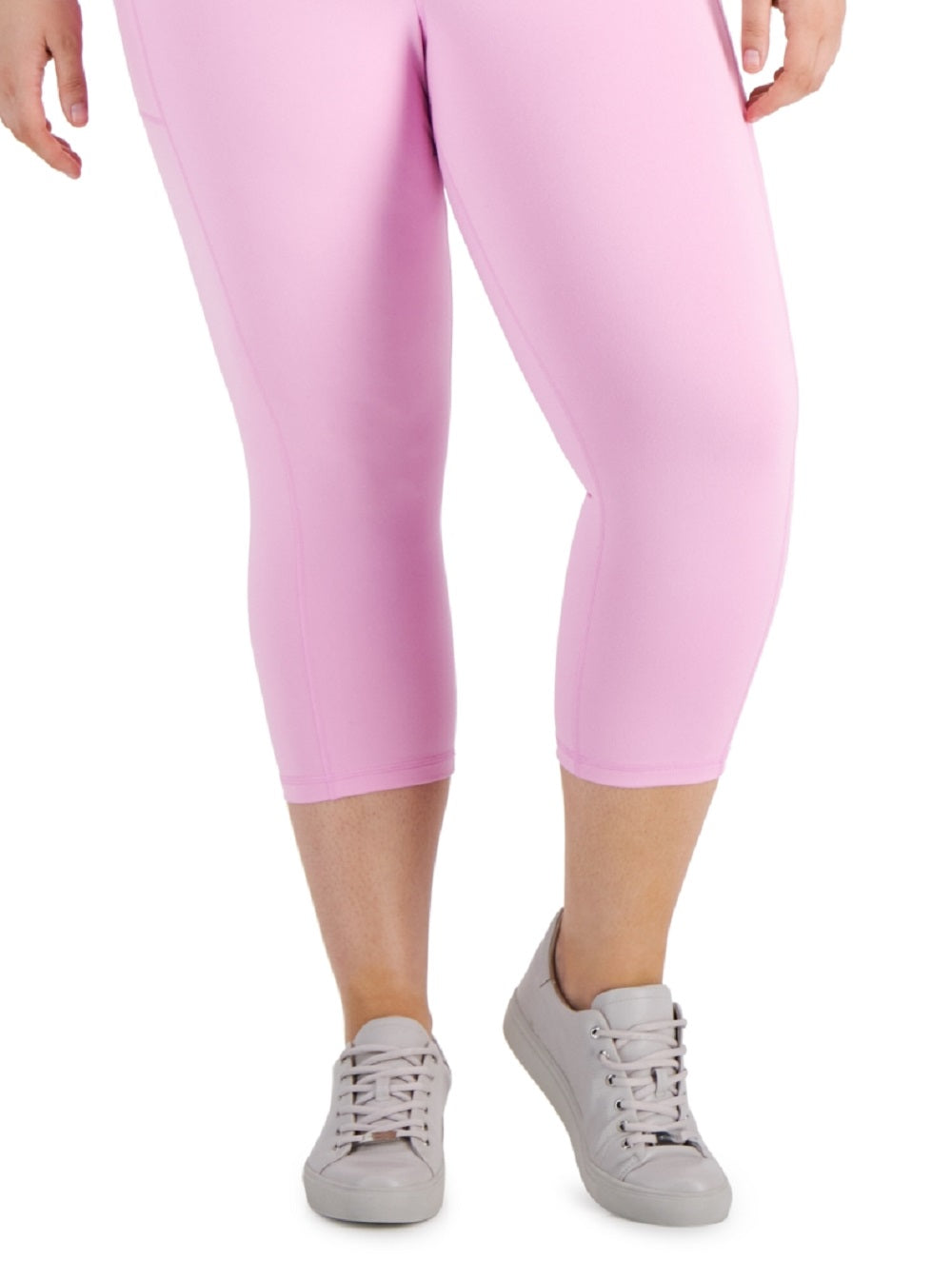 ID Ideology Women's Cropped Leggings Pink Size 3X