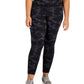 ID Ideology Women's Plus Camo Leggings Black Size 2X