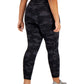 ID Ideology Women's Plus Camo Leggings Black Size 2X