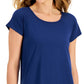 ID Ideology Women's Essentials Sweat Set T Shirt Blue Size Large