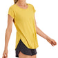 ID Ideology Women's Essentials Sweat Set T Shirt Yellow Size Small