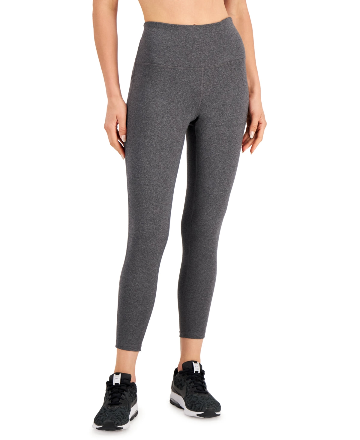 ID Ideology Women's Essentials Sweat Set 7/8 Length Leggings Gray Size Medium