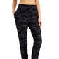 ID Ideology Women's Relaxed Camo Print Joggers Black Size X-Large