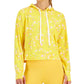 ID Ideology Women's Relaxed Pansy Techy Hoodie Yellow Size Small