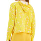 ID Ideology Women's Relaxed Pansy Techy Hoodie Yellow Size Small