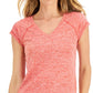 ID Ideology Women's Essentials Rapidry Heathered Performance T-Shirt Red Size Small