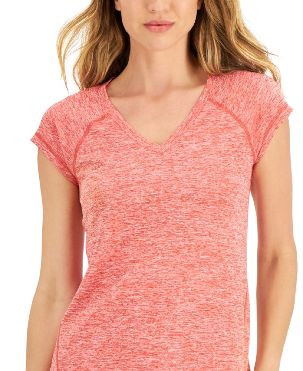 ID Ideology Women's Essentials Rapidry Heathered Performance T-Shirt Red Size Small