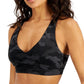 ID Ideology Women's Camo Print Low Impact Sports Bra Black Size Large