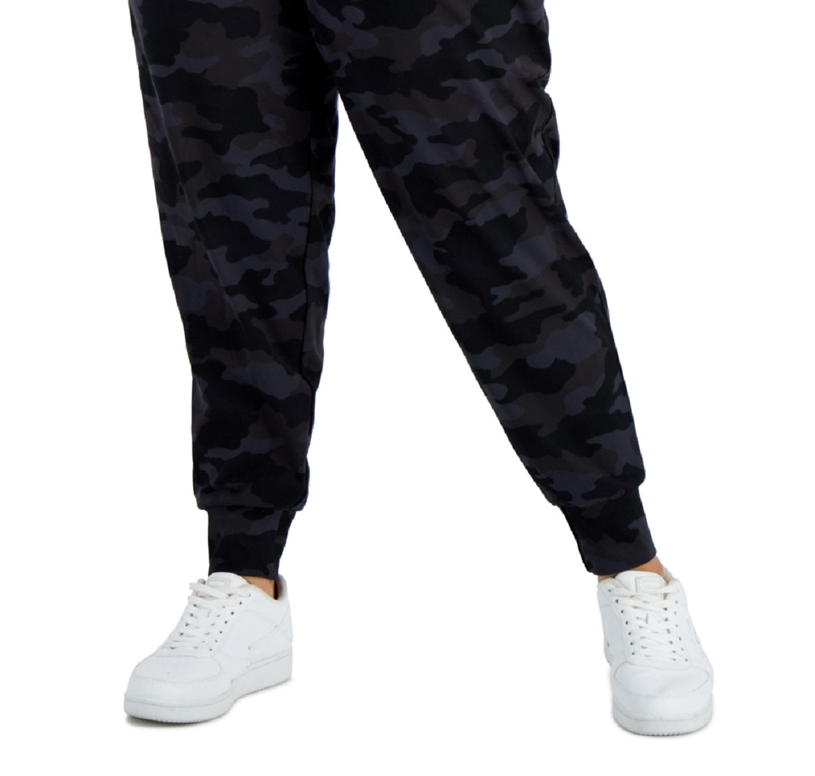ID Ideology Women's Printed Jogger Pants Black Size 3X