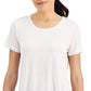ID Ideology Women's Active Mesh Back T-Shirt White Size XX-Large